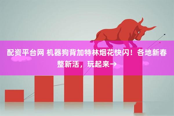 配资平台网 机器狗背加特林烟花快闪！各地新春整新活，玩起来→